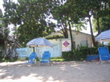 pé na areia