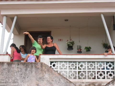 joce na varanda