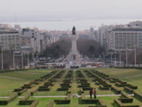 Avenida Liberdade (Tejo ao fundo)